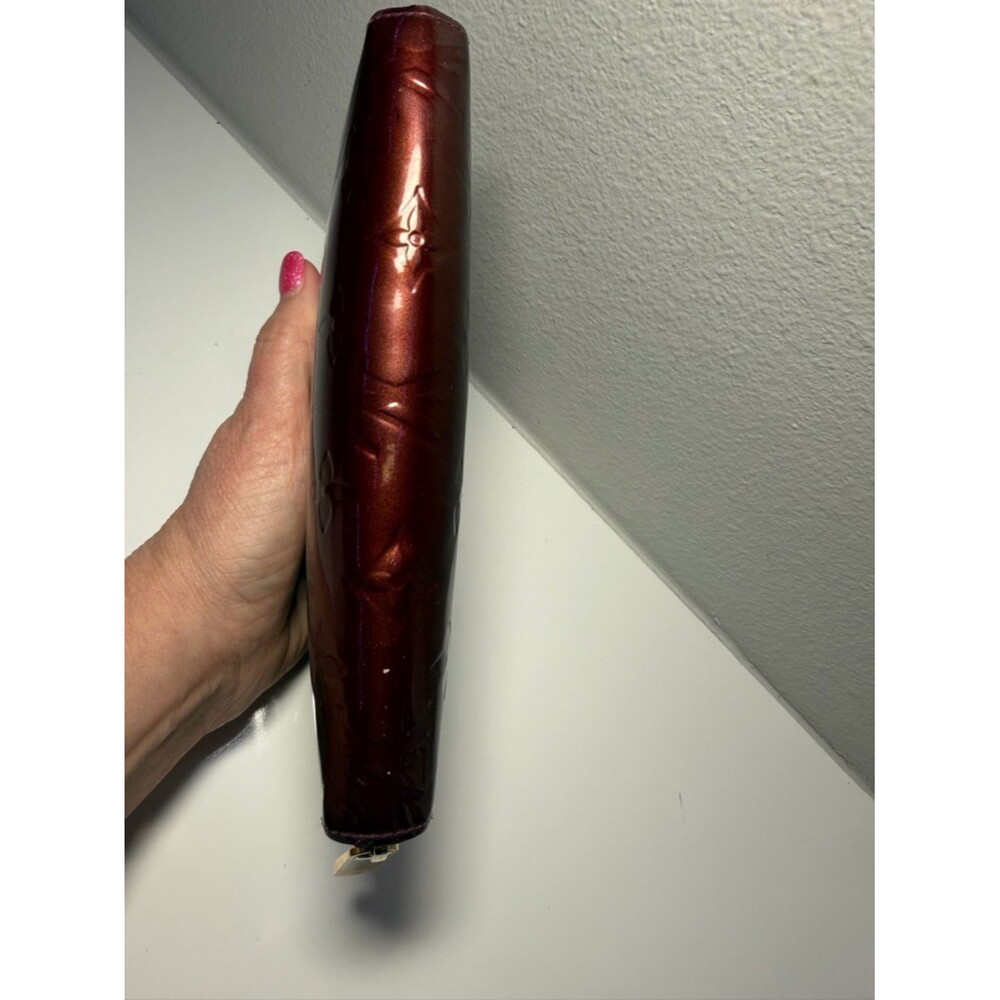 Louis Vuitton Burgundy Vernis Monogram Zip Long Wallet - Picture 11 of 14